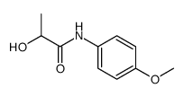 2-hydroxy-N-(4-methoxyphenyl)propanamide Structure