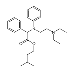 3-methylbutyl 2-[N-[2-(diethylamino)ethyl]anilino]-2-phenylacetate Structure