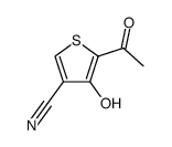 3-Thiophenecarbonitrile, 5-acetyl-4-hydroxy- (9CI)结构式