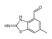 4-Benzothiazolecarboxaldehyde,2-amino-6-methyl-(9CI) structure