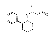 N-sulfinylcarbamate of trans-2-phenylcyclohexanol Structure