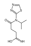 N'-propan-2-yl-N'-(1,3,4-thiadiazol-2-yl)butanediamide结构式