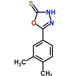 5-(3,4-dimethylphenyl)-1,3,4-oxadiazole-2-thiol结构式