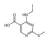 4-ethylamino-2-methylthiopyrimidine-5-carboxylic acid structure