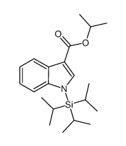 isopropyl 1-(triisopropylsilyl)-1H-indole-3-carboxylate Structure