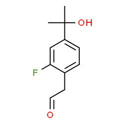 [2-FLUORO-4-(1-HYDROXY-1-METHYL-ETHYL)-PHENYL]-ACETALDEHYDE结构式