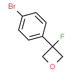 3-(4-BROMO-PHENYL)-3-FLUORO-OXETANE Structure
