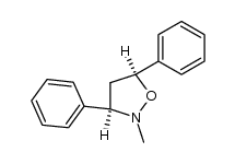 (3RS,5SR)-2-methyl-3,5-diphenyl-isoxazolidine结构式