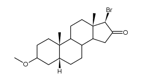 17β-Brom-3-methoxy-androstan-16-on结构式