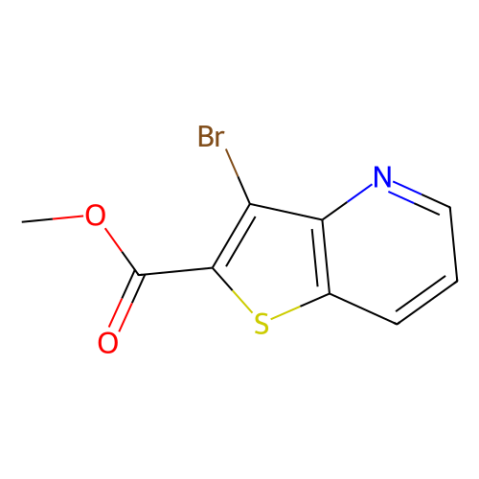 Methyl 3-bromothieno[3,2-b]pyridine-2-carboxylate结构式