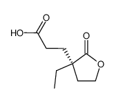 (S)-3-(3-ethyl-2-oxotetrahydrofuran-3-yl)propanoic acid结构式