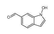 1-hydroxy-6-indolecarbaldehyde结构式