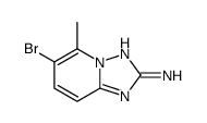 6-溴-5-甲基-[1,2,4]三唑[1,5-a]吡啶-2-胺结构式