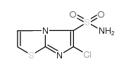 6-氯-咪唑[2,1-B]噻唑-5-磺酸胺结构式
