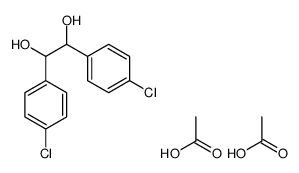 acetic acid,1,2-bis(4-chlorophenyl)ethane-1,2-diol Structure