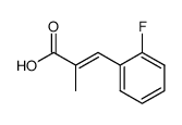 2-PROPENOIC ACID, 3-(2-FLUOROPHENYL)-2-METHYL- Structure