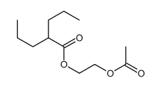 2-acetyloxyethyl 2-propylpentanoate Structure