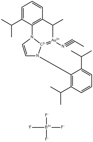 IPr Au(MeCN)BF4 Structure