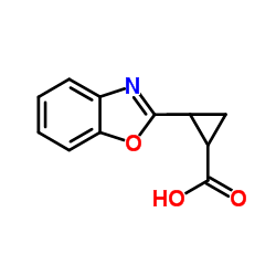 2-(1,3-Benzoxazol-2-yl)cyclopropanecarboxylic acid Structure