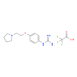 1-(4-(2-(Pyrrolidin-1-yl)ethoxy)phenyl)guanidine 2,2,2-trifluoroacetate picture
