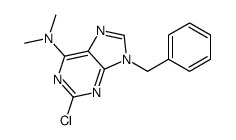 9-benzyl-2-chloro-N,N-dimethylpurin-6-amine Structure