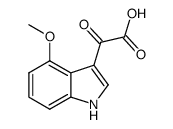 2-(4-methoxy-1H-indol-3-yl)-2-oxoacetic acid结构式