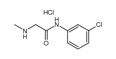 N-methyl-glycine-(3-chloro-anilide), hydrochloride结构式