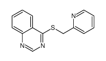 4-(pyridin-2-ylmethylsulfanyl)quinazoline结构式