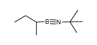 s-butyl(t-butylimino)borane Structure