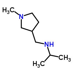 N-[(1-Methyl-3-pyrrolidinyl)methyl]-2-propanamine Structure