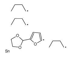 tributyl-[5-(1,3-dioxolan-2-yl)furan-2-yl]stannane Structure