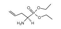 (R)-(1-Amino-3-butenyl)phosphonsaeure-diethylester结构式