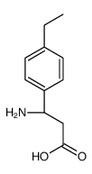 (3R)-3-amino-3-(4-ethylphenyl)propanoic acid Structure