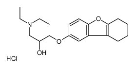 1-(diethylamino)-3-(6,7,8,9-tetrahydrodibenzofuran-2-yloxy)propan-2-ol,hydrochloride结构式