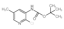 tert-Butyl 2-chloro-5-methylpyridin-3-ylcarbamate structure