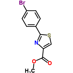 METHYL 2-(4-BROMOPHENYL)THIAZOLE-4-CARBOXYLATE Structure