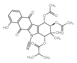 4-deacetyl-4-O-isobutyrylkinamycin C结构式
