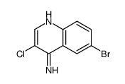 4-Amino-6-bromo-3-chloroquinoline结构式
