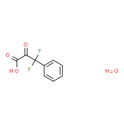 3,3-DIFLUORO-3-PHENYL-2-OXOPROPIONIC ACID MONOHYDRATE Structure