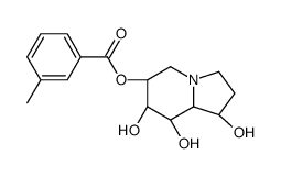 [(1S,6S,7S,8R,8aR)-1,7,8-trihydroxy-1,2,3,5,6,7,8,8a-octahydroindolizin-6-yl] 3-methylbenzoate Structure