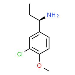 (1R)-1-(3-CHLORO-4-METHOXYPHENYL)PROPYLAMINE结构式