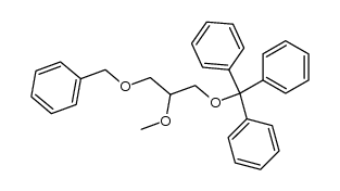 rac-1-O-benzyl-2-O-methyl-3-O-tritylglycerol结构式