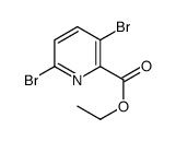 3,6-二溴吡啶甲酸乙酯结构式