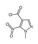 1H-Pyrazole-4-carbonylchloride,1-methyl-5-nitro-(9CI)结构式