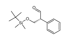 (R)-3-(tert-butyldimethylsilyloxy)-2-phenylpropanal结构式