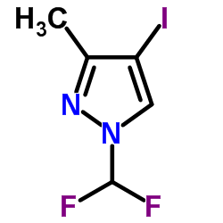 1-(Difluoromethyl)-4-iodo-3-methyl-1H-pyrazole Structure