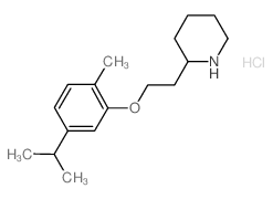 2-[2-(5-Isopropyl-2-methylphenoxy)ethyl]-piperidine hydrochloride Structure