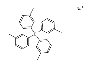 Borate(1-), tetrakis(3-Methylphenyl)-, sodium(1:1) structure