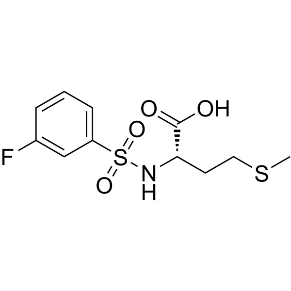 ((3-Fluorophenyl)sulfonyl)-L-methionine结构式