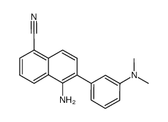 5-amino-6-(3-(dimethylamino)phenyl)-1-naphthonitrile结构式